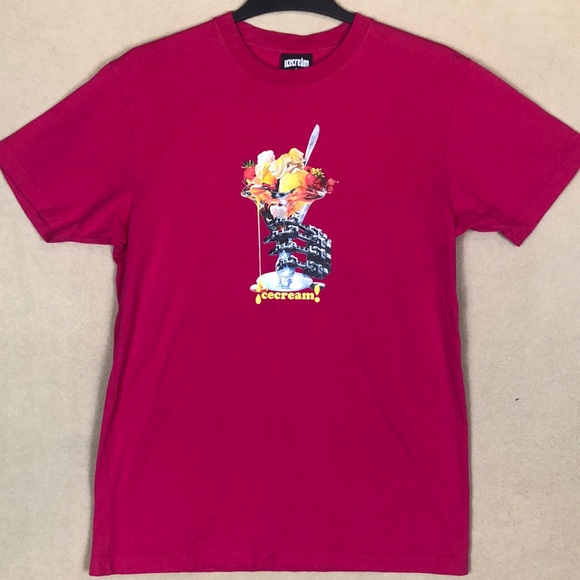 ICE CREAM by Billionaire Boys‎ Club Short Sleeve Graphic Shirt Men’s size M - Picture 1 of 10